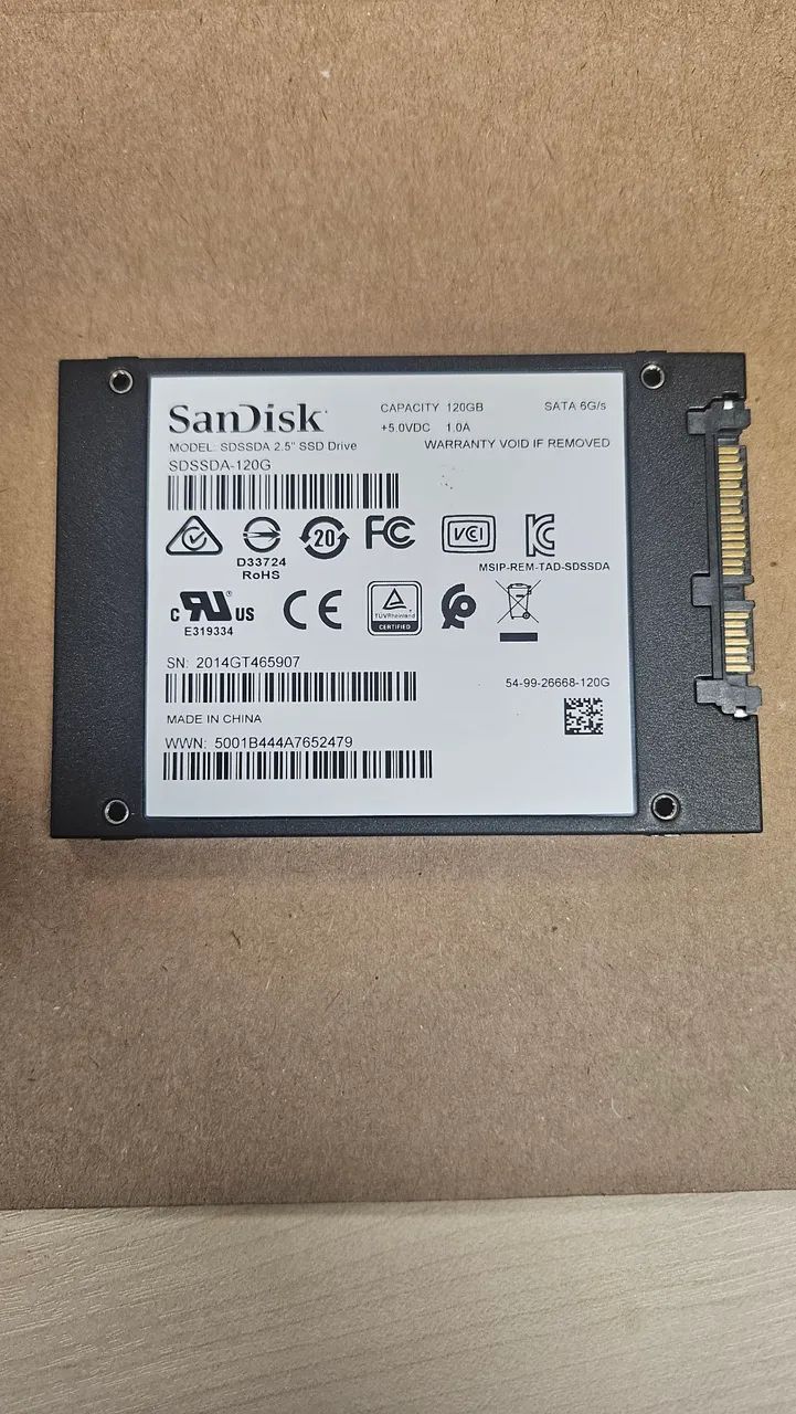 SSD Sata 120Gb Sandisk - Foto 2