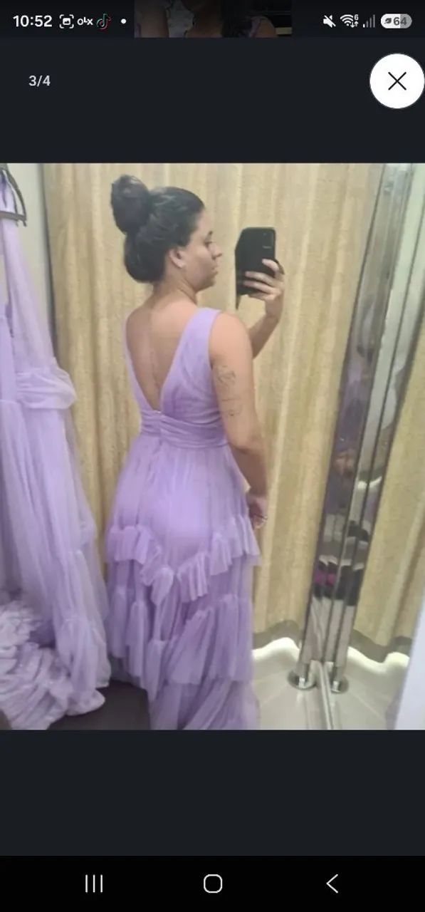 Vestido longo lavanda  - Foto 3