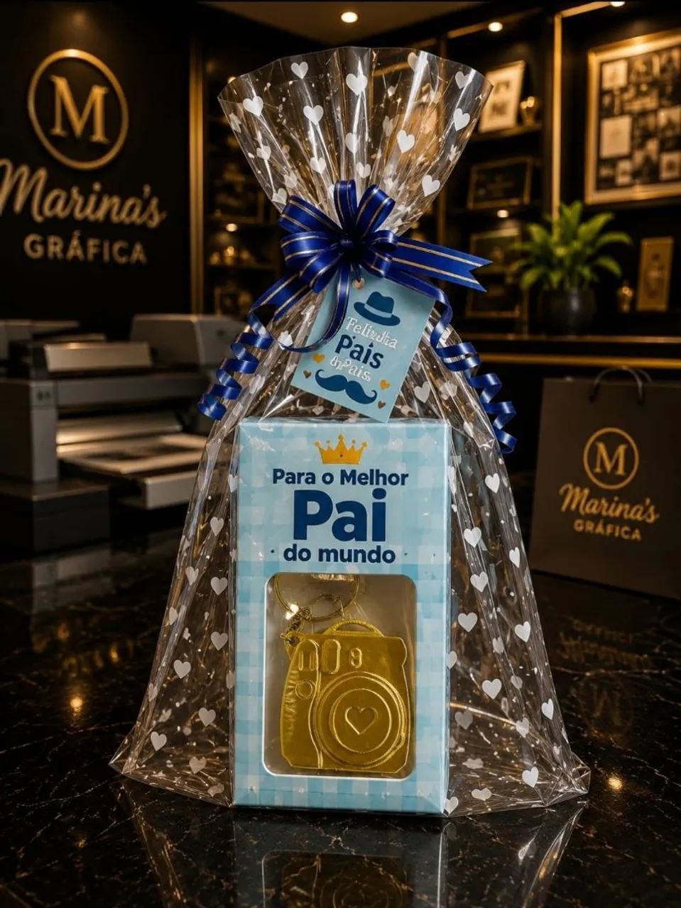 Chaveiro Porta Foto 3D com foto personalizada 