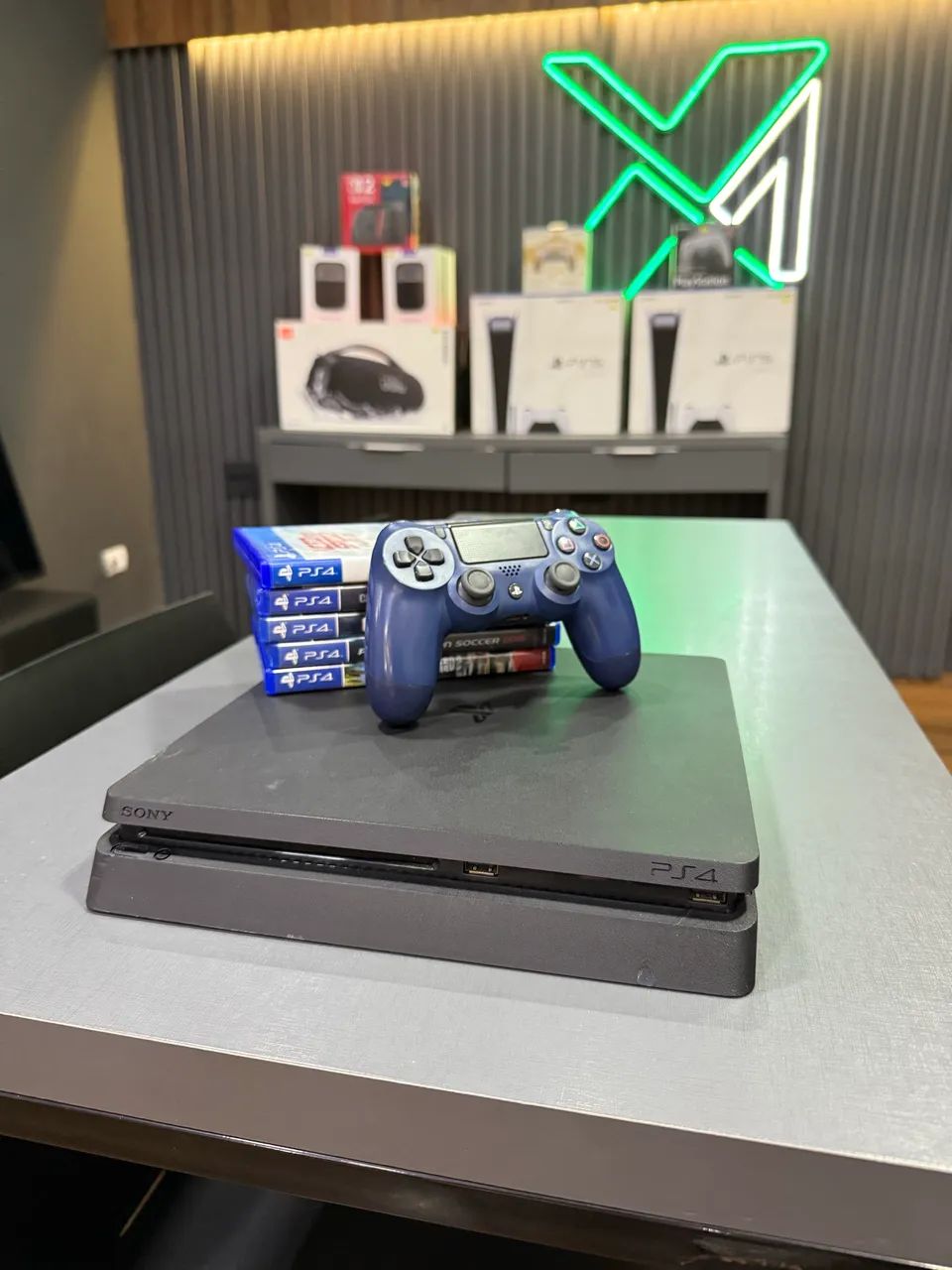 PlayStation 4 slim com jogo e garantia - preço baixo  - Foto 4