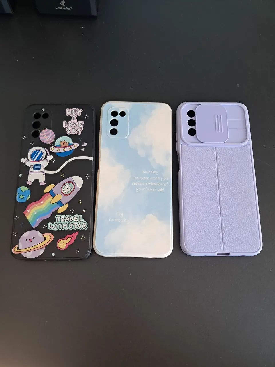 Kit com 3 capinhas Galaxy A03s