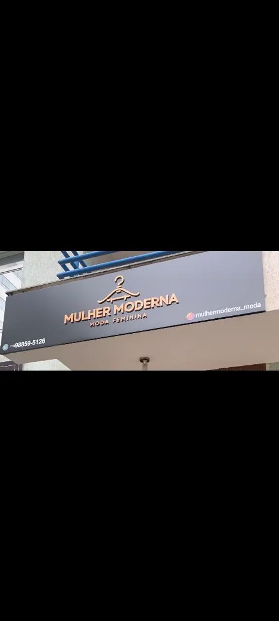 Placa em ACM 
