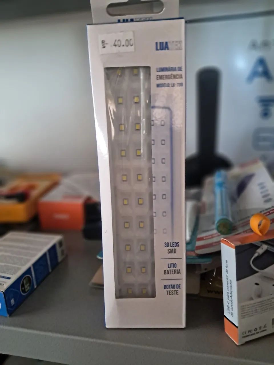 Luminária Emergência 30Led 