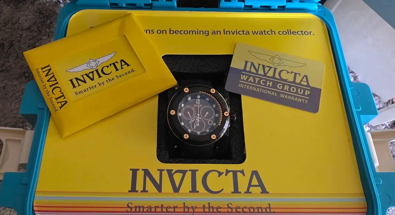 Relógio Invicta Jason Taylor Reserve ORIGINAL baixíssimo uso caixa