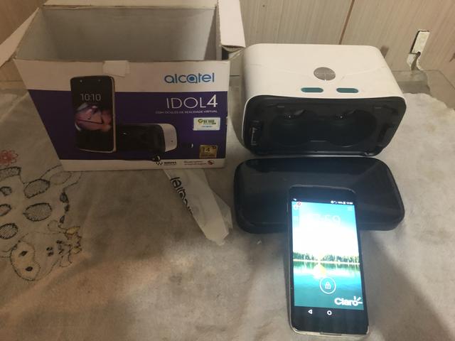 Óculos de realidade virtual idol 4+ Celular Alcatel