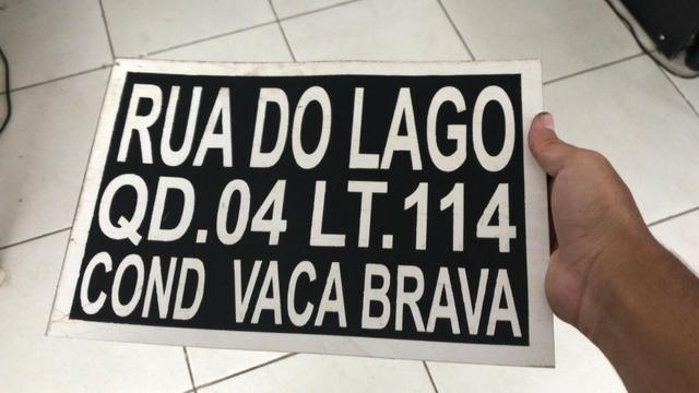 Placas de Endereço Normatizada 