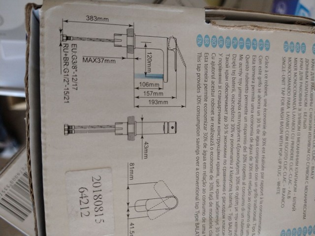 Torneira monocomando remix baixa branco sensea - Foto 6