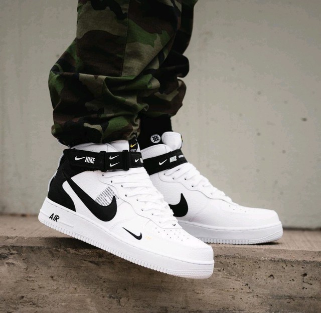 Air force 1 branco sales cano alto