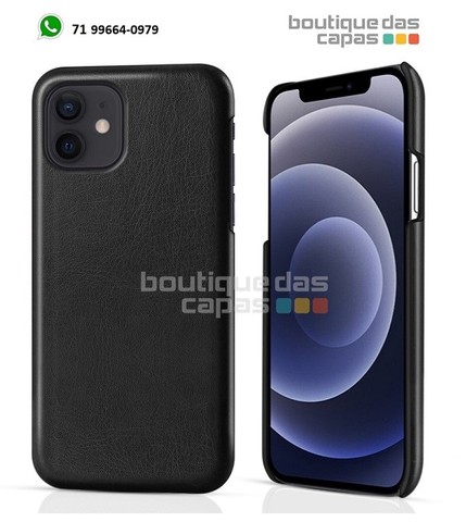capa couro luxo basic iphone 11 pro max 11 6.1 iphone 12 pro max 12 6.1 13 14 - Foto 2