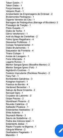 Baralho vermelho de Magic com cartas artefatos - Foto 5