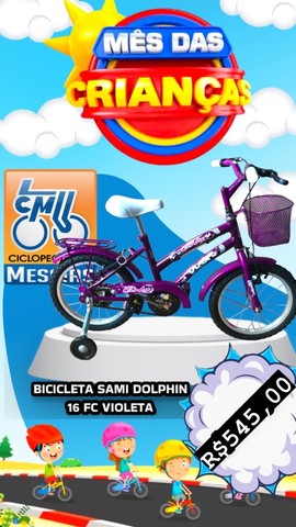 Bicicleta Cindy Aro 16 Feminina 