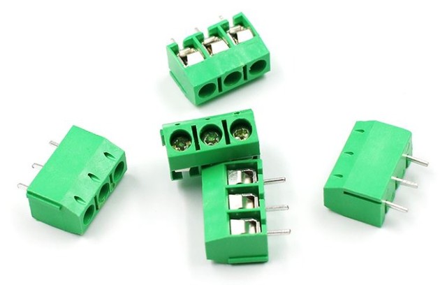 Borne (4 Unidaes) Kre 3 Vias Mini De Parafuso 5.08mm Kf-301 Verde COD-CP646  - Foto 2