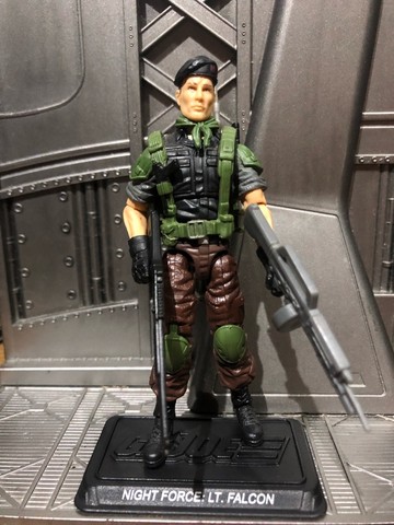 Gi Joe Night Force Falcon Rare Vintage 1988 GI Joe Nightforce