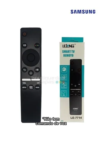 Controle remoto compatível com smart tv samsung 4k 40k6500 le-7714 Botão n