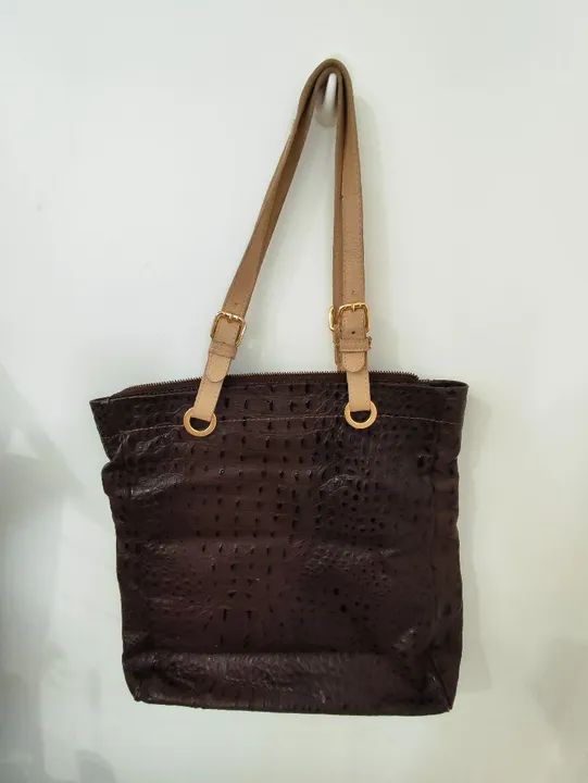 Bolsa couro croco - Foto 2