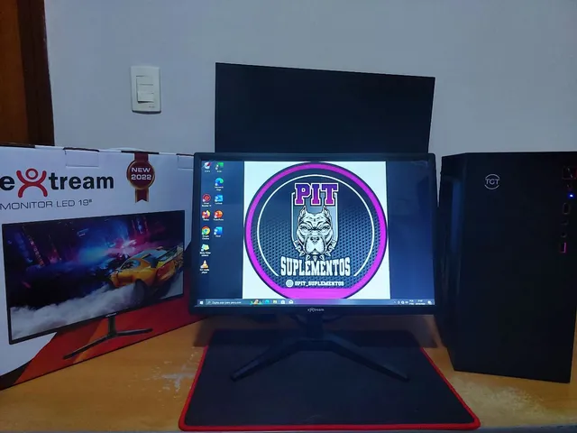 Monitor LED 19 polegadas HD 75hz - HDMI e VGA - A&G Informática