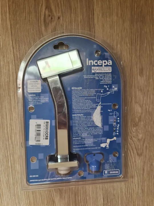  TORNEIRA PARA LAVATORIO DE PAREDE PLATINUM CROMADO INCEPA. - Foto 3