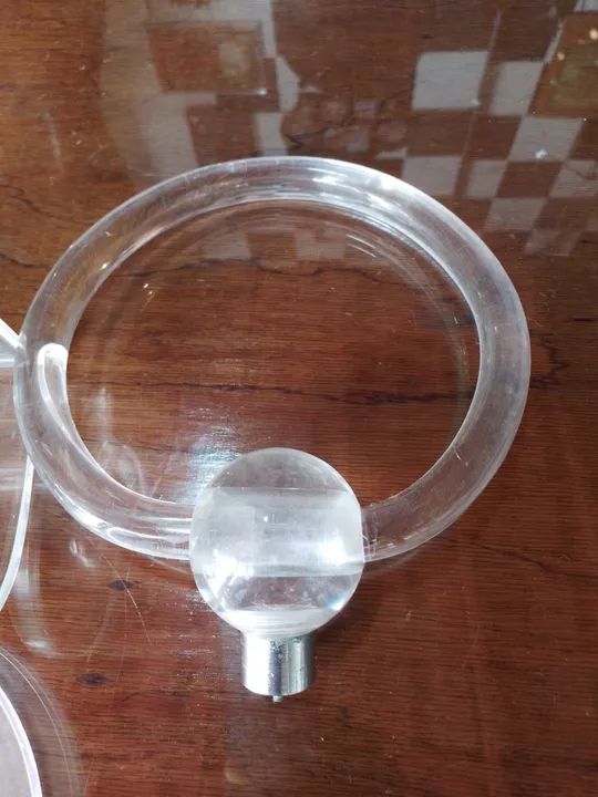 Kit de 3 Porta Toalhas e 1 porya papel em Acrílico Transparente - Foto 5