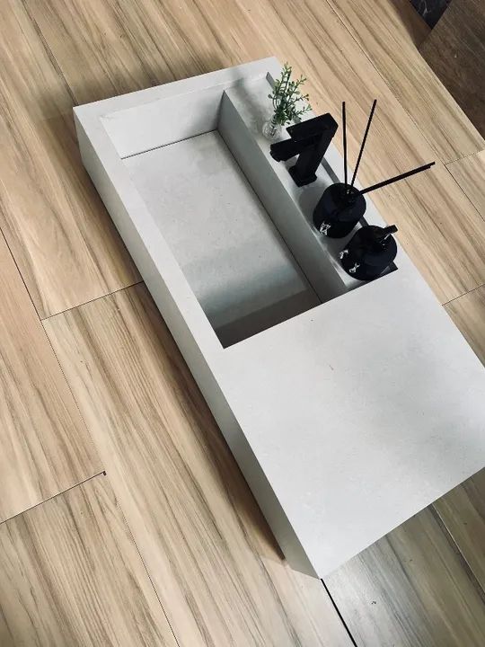 Pia de banheiro em porcelanato  - Foto 2