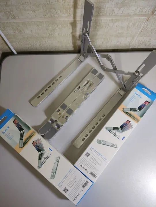 Suporte Metal de Notebook para Mesa de Escritório 