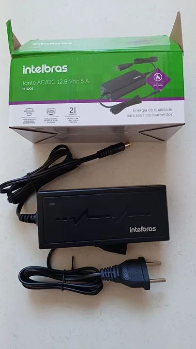 Fonte bivolt 12,8v vdc 5A intelbras' nova! - Foto 4