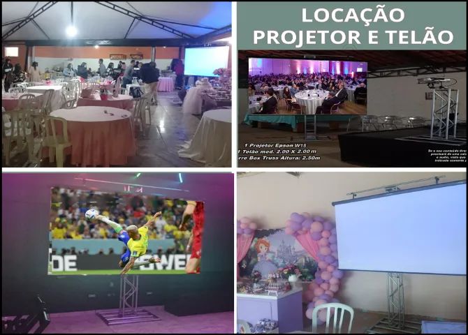 Locação de Projetor, Telão e Som (Dj) para festas - Foto 2