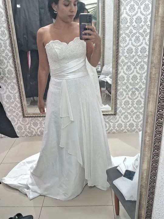 Vestido de noiva 34 36 - Foto 2