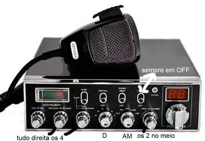 Radio px Voyager VR-94 dama da noite - vr94 vr 94 py - Foto 3
