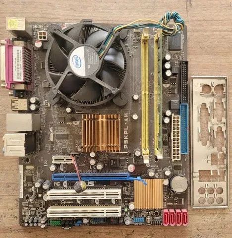 Kit Placa mãe socket 775 Ddr 2 4gb  - Foto 2