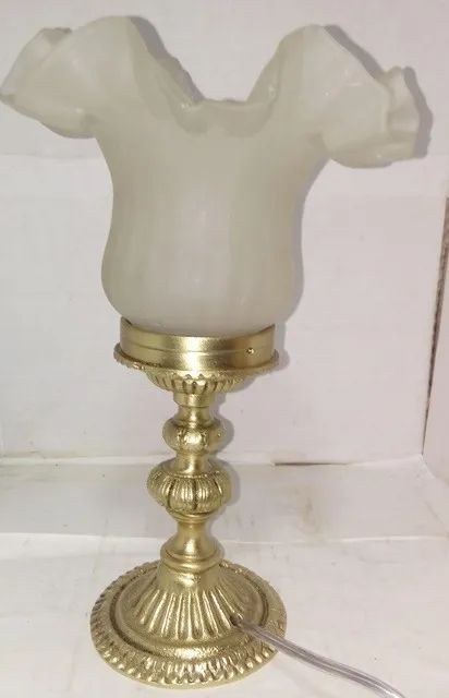 abajur tulipa fosca em bronze