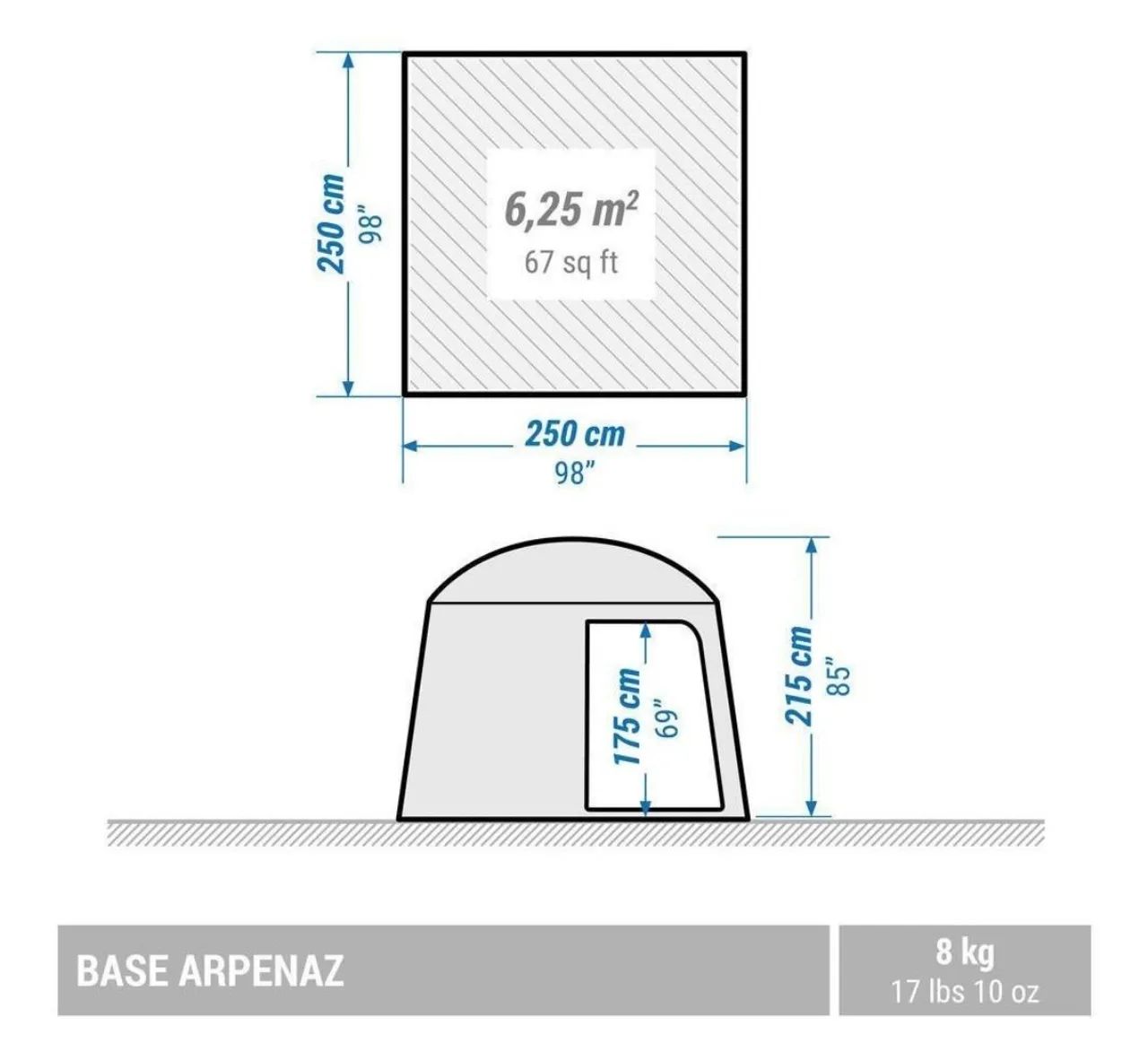 Barracas de Camping - gazebo quéchua - usado  - Foto 2