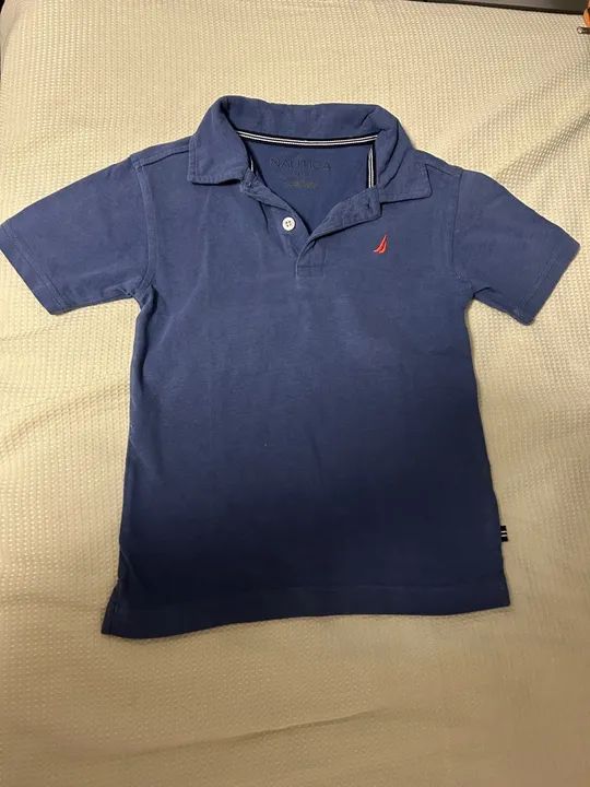 Polo Nautica infantil - Tamanho 4- azul