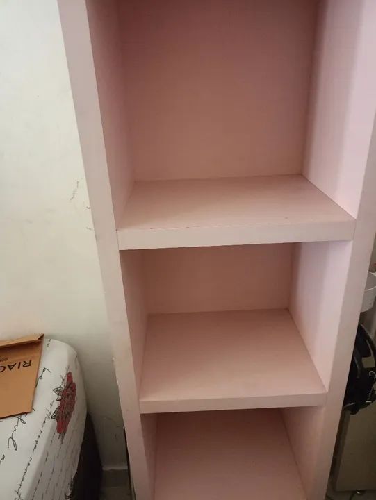 Estante de 4 prateleiras rosa - Foto 4