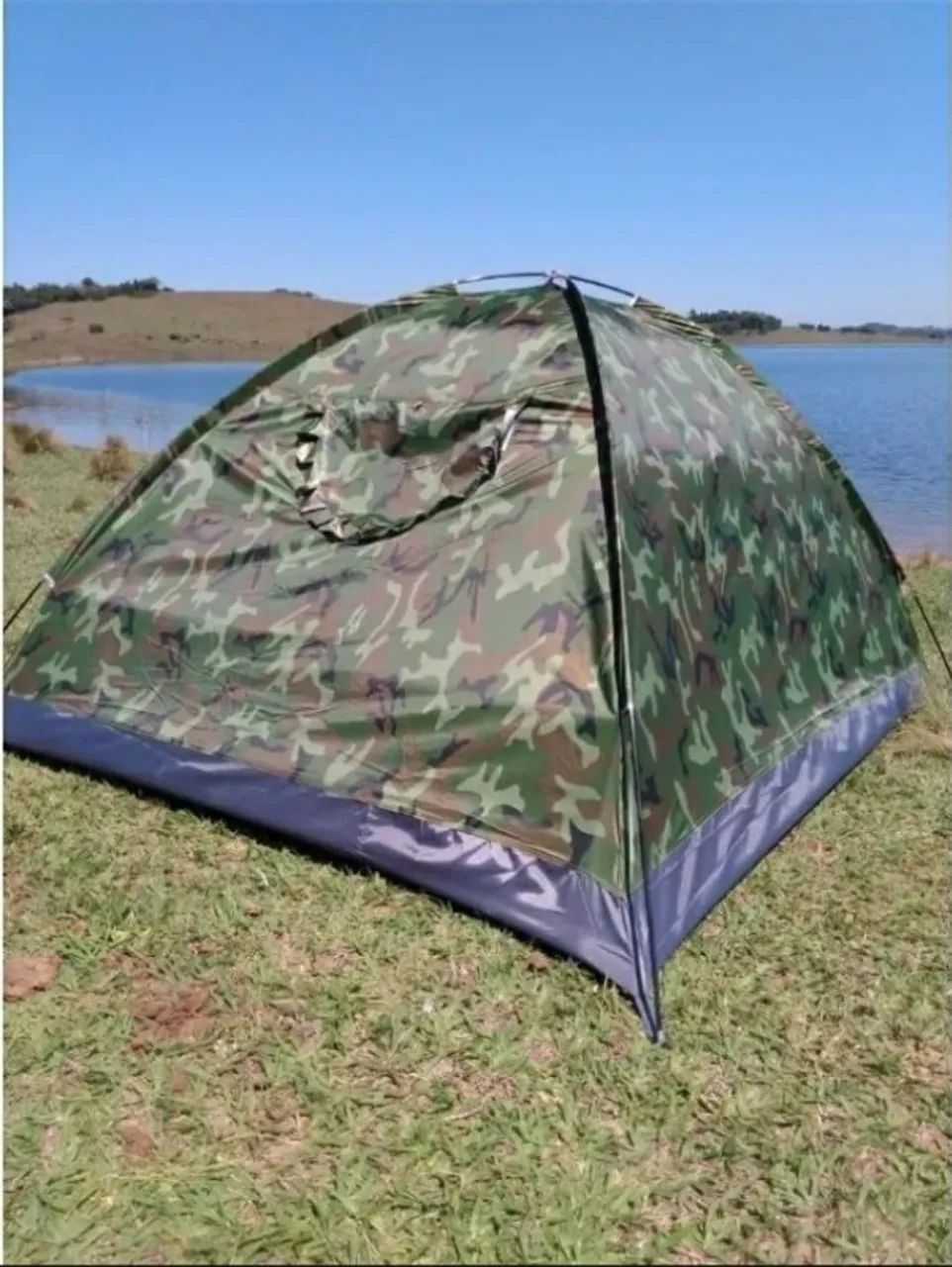 Barraca Camping 6 Lugares Com Colchonete Casal Camuflado - Foto 2