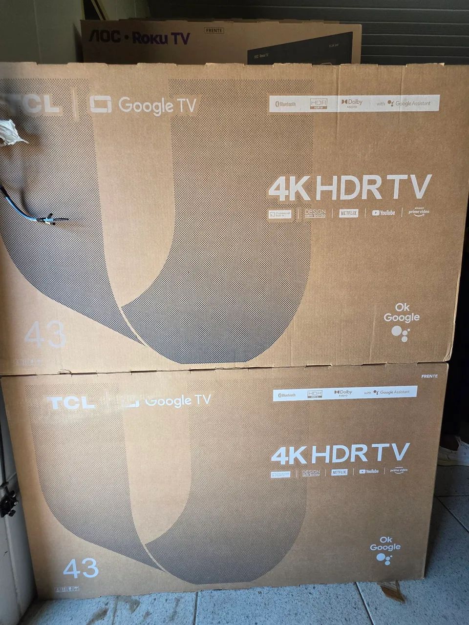 TV TCL 43 polegadas 4K HDR Google TV