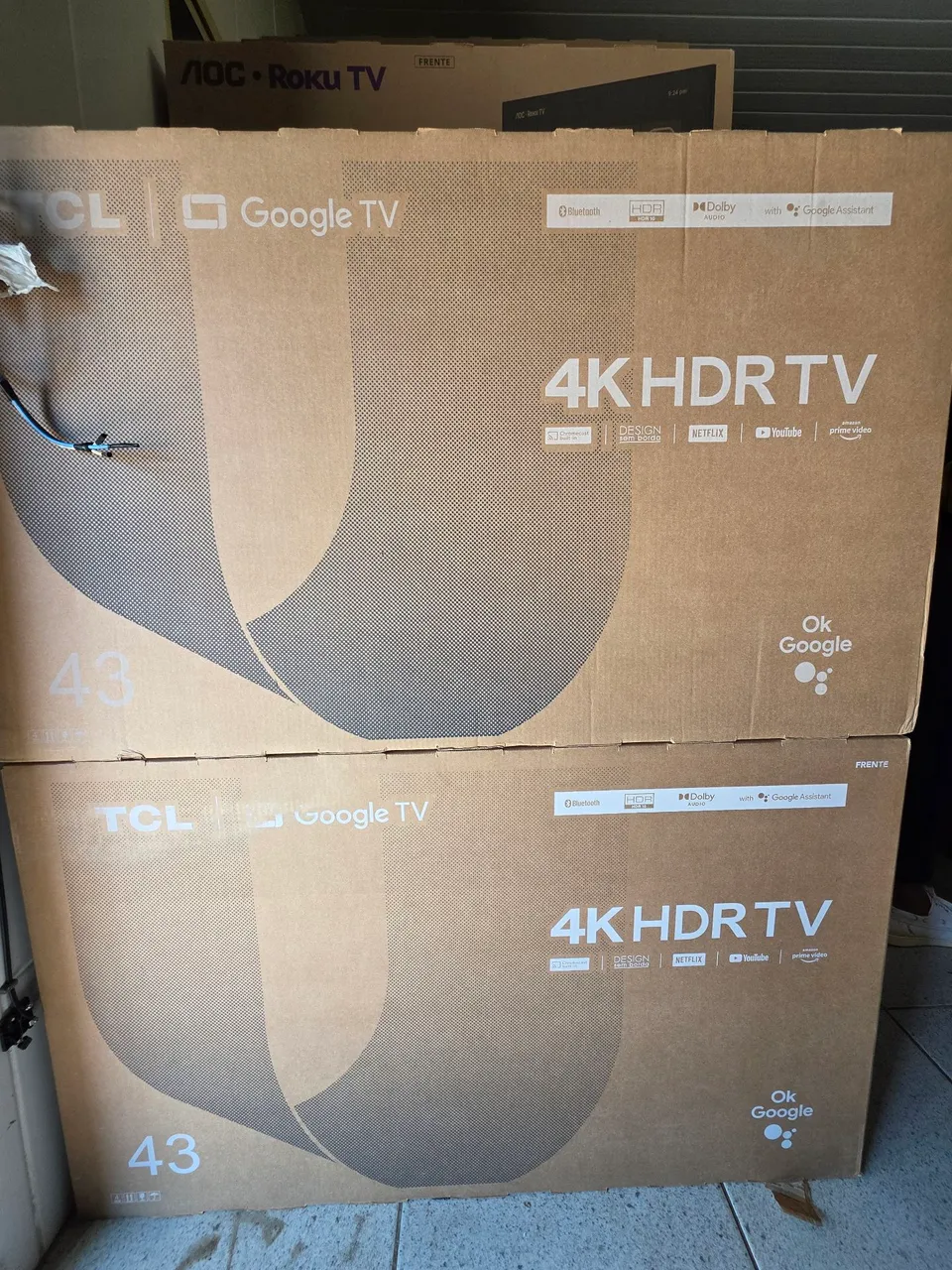TV TCL 43 polegadas 4K HDR Google TV