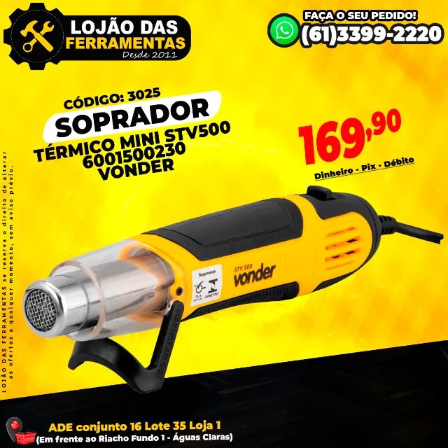 Soprador Térmico Mini STV500 6001500230 Vonder