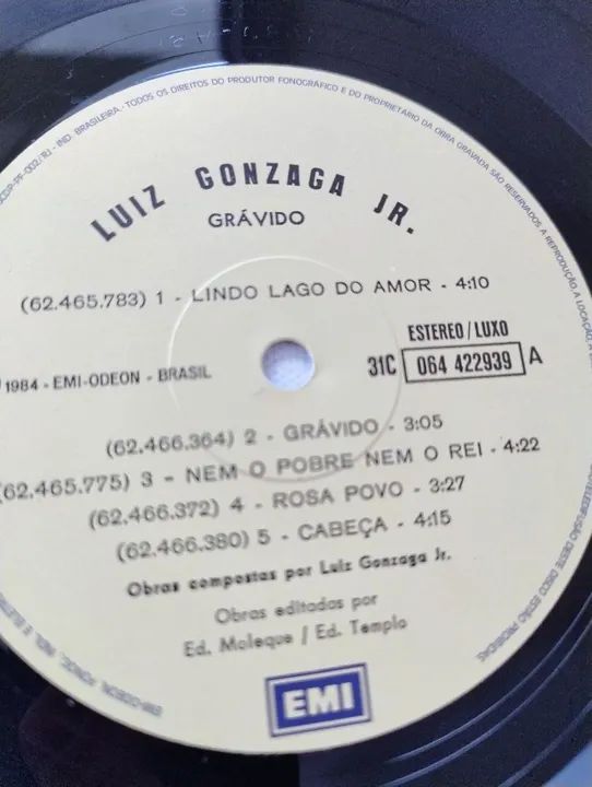 Disco de Vinil Grávido - Gonzaguinha - Foto 4
