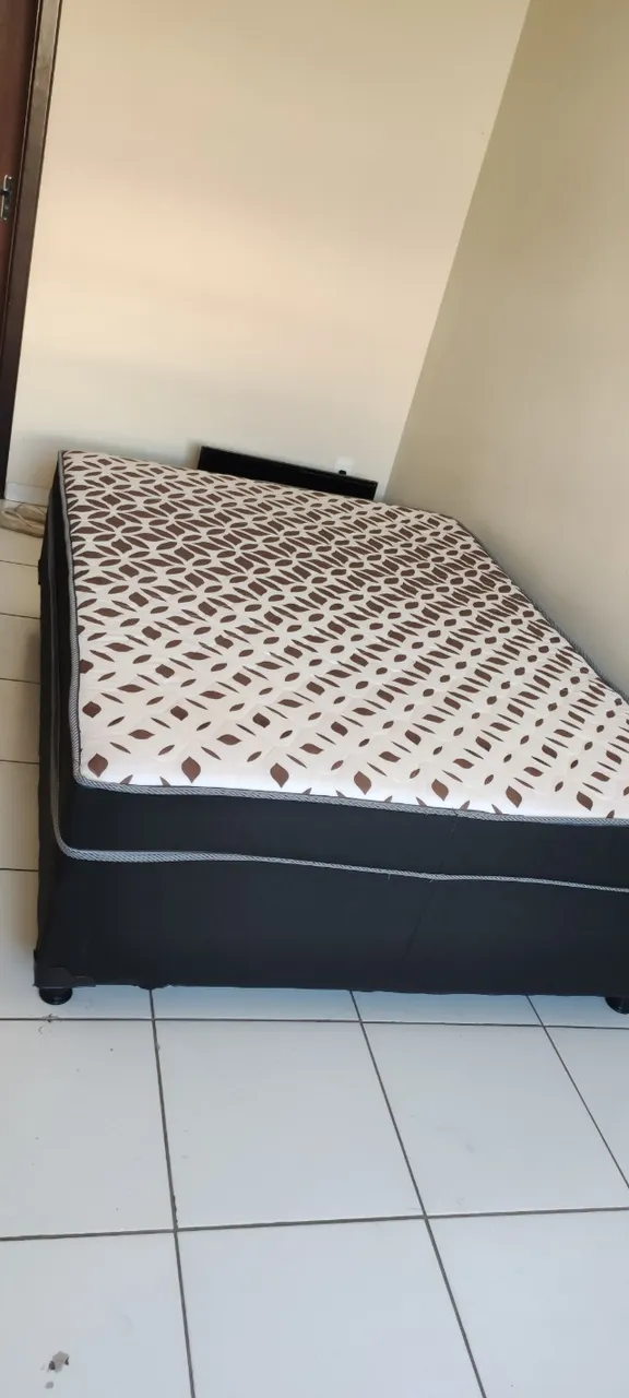 CAMA BOX CASAL COLCHAO ESPUMA D33 BASE SUPER RESISTENTE (LINHA PREMIUM)