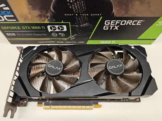 Placa de Vídeo Galax GTX 1660 Ti 6GB Dual Fan 1-Click-OC - Foto 6