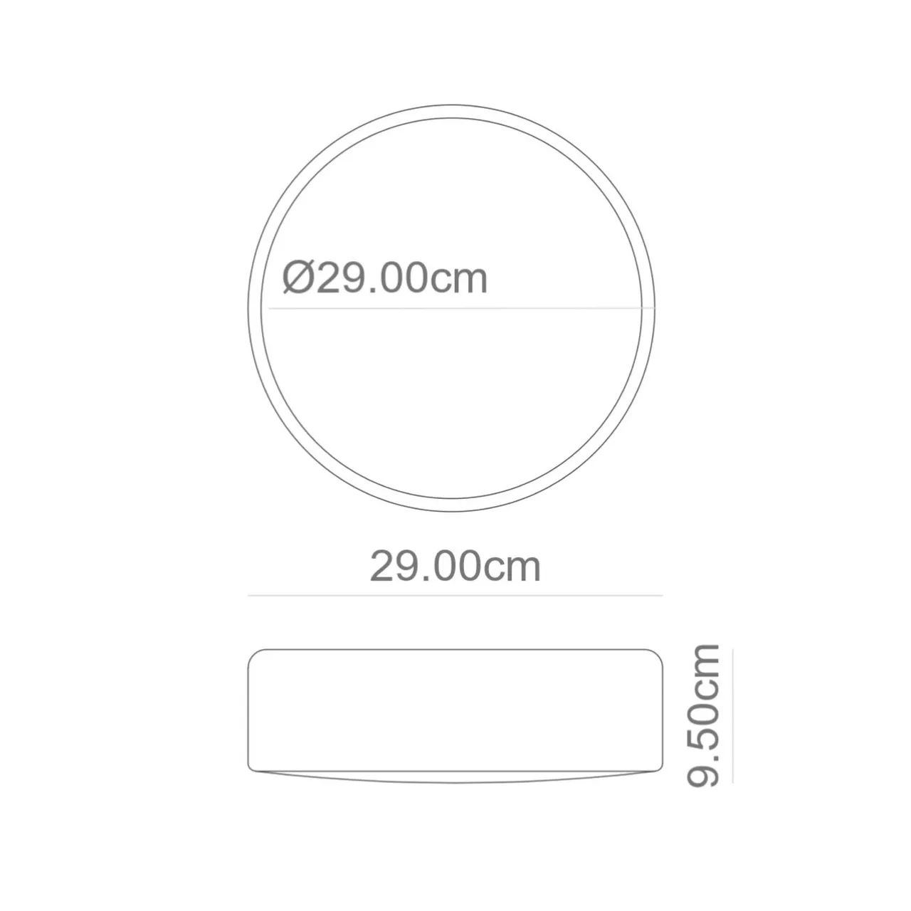 Luminária plafon de sobrepor redondo preto Ø29X9,5cm -  Alumínio e acrílico - Victoria - Foto 3