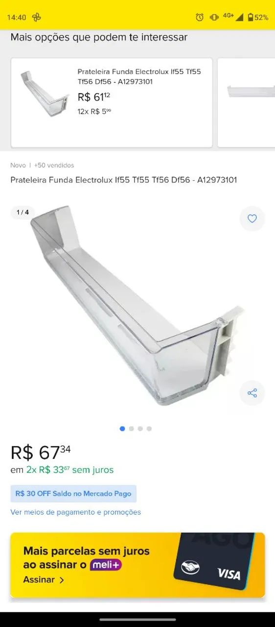 Geladeira Electrolux Duplex 474L (TF56) - Foto 5