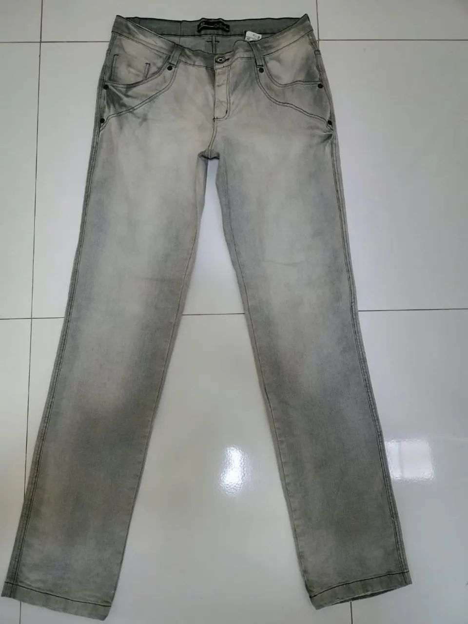 Calça Jeans Cinza