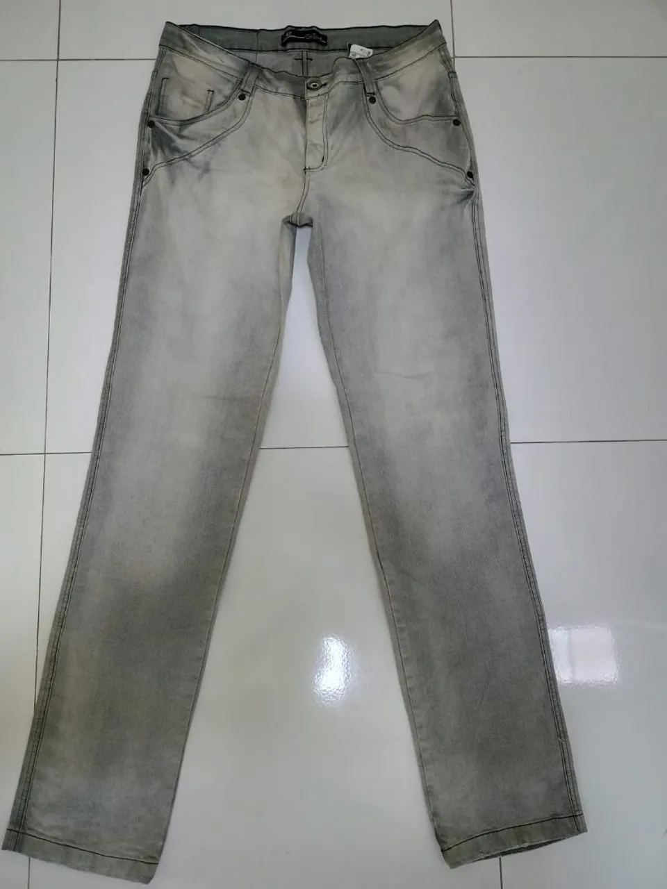 Calça Jeans Cinza