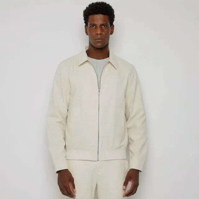 Jaqueta Bomber Dzarm com linho GG Roupas Santa Luíza