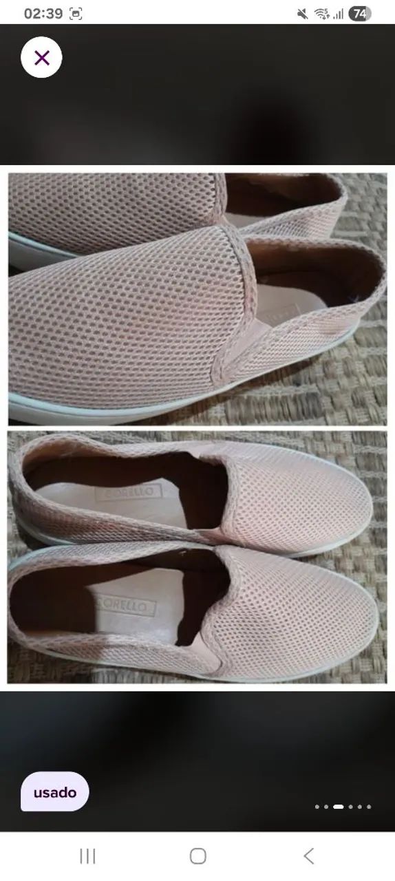 Tênis slip da corello tam 38 Calçados Vila Iório, São Paulo