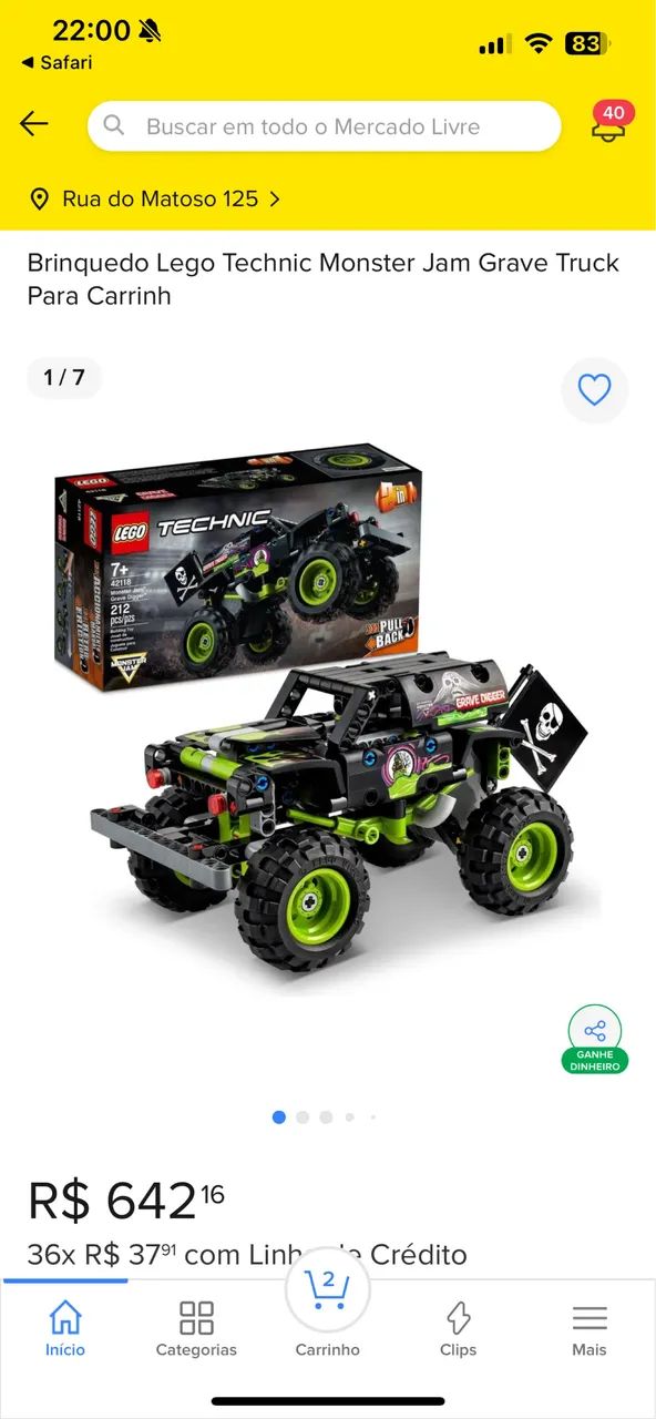 Lego monster jam original na caixa precinho de desapego !!! - Foto 4