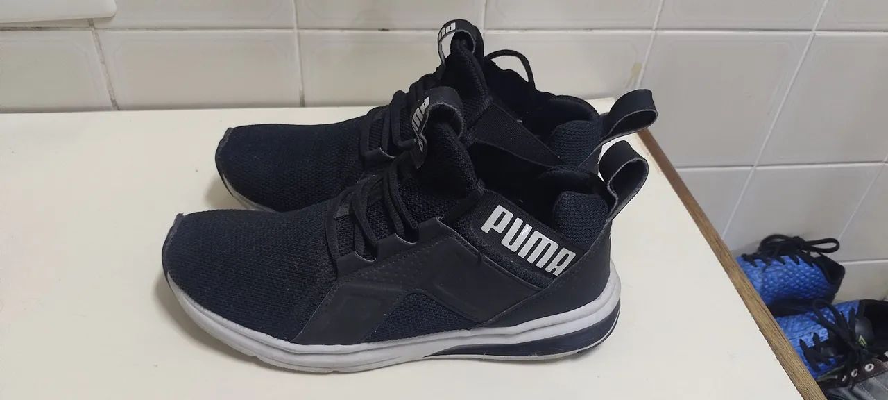 Tênis Puma Enzo Sport Bdp preto com branco 