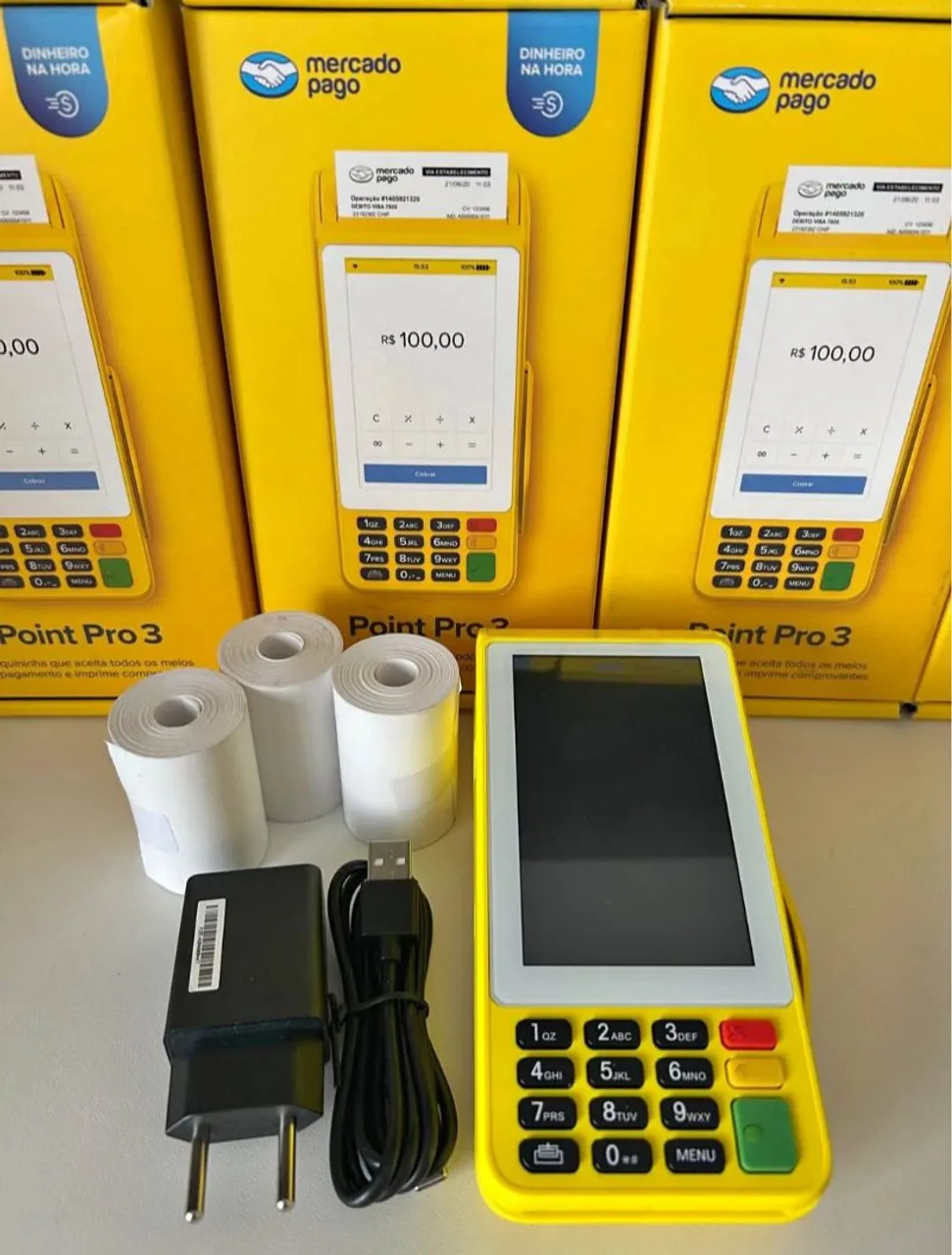 Máquina de Cartão Point Pro 3 - Mercado Pago (Nova)