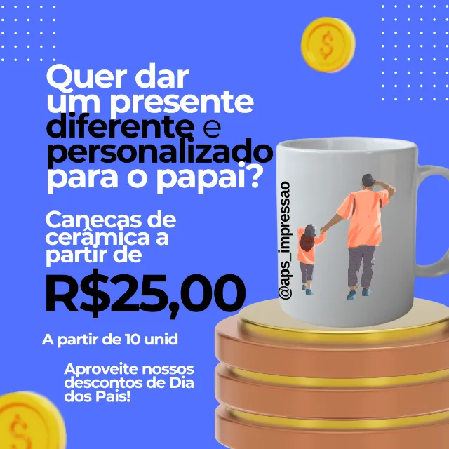 Caneca personalizada paradia dos Pais